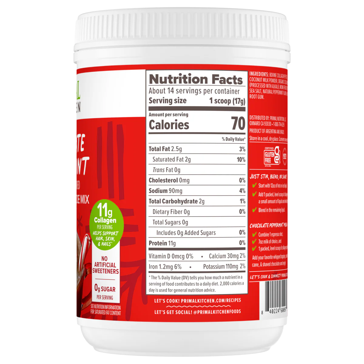 Chocolate Peppermint Collagen Drink Mix - Image 8