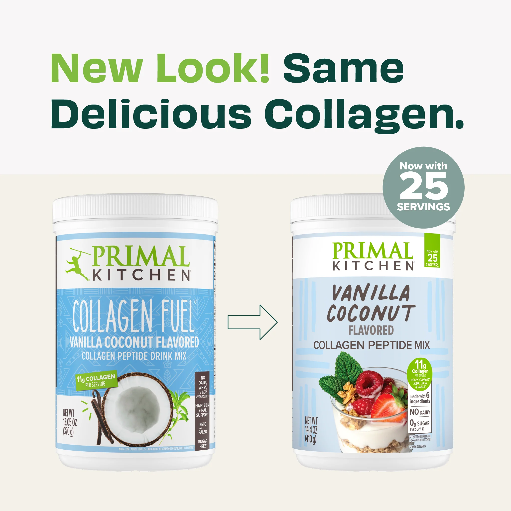 Vanilla Coconut Flavored Collagen Peptide Mix - Image 3