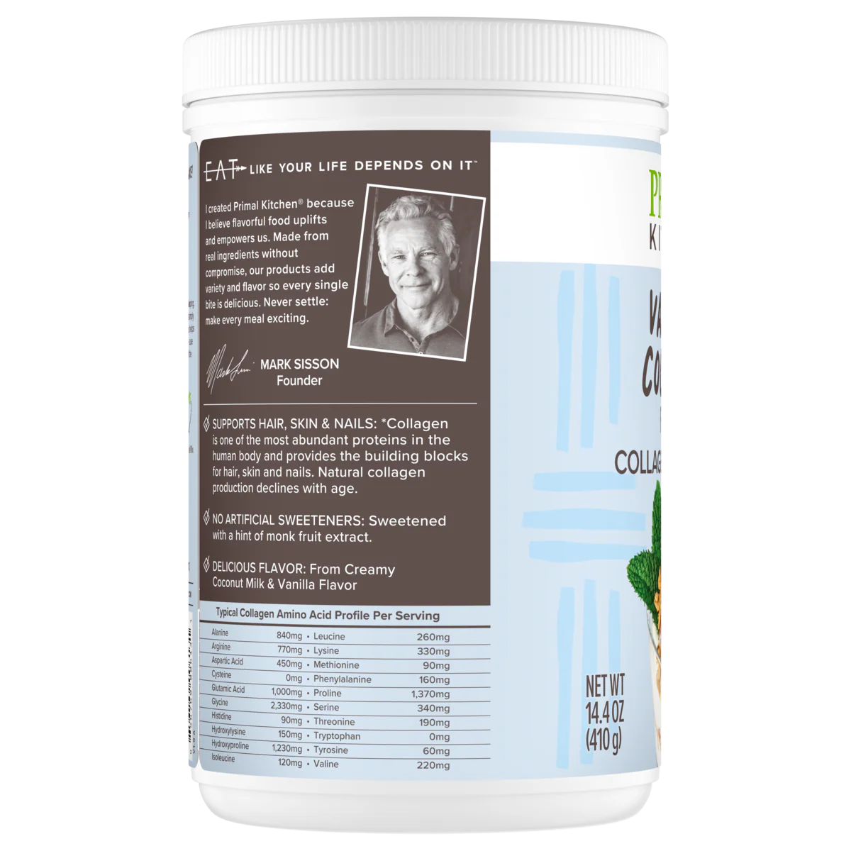 Vanilla Coconut Flavored Collagen Peptide Mix - Image 9