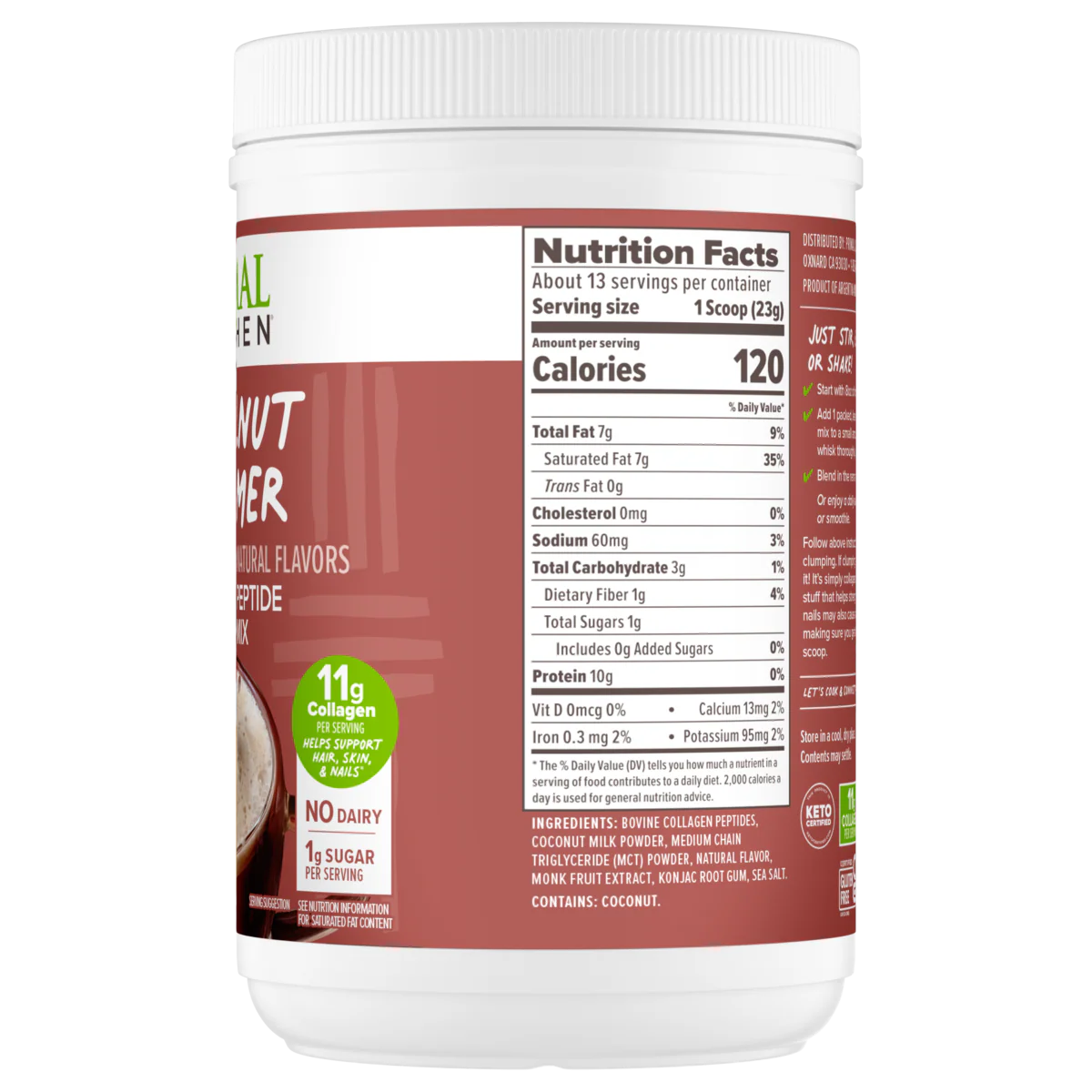 No Dairy Hazelnut Collagen Creamer - Image 3