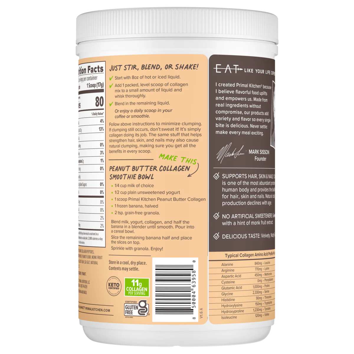 COLLAGEN FUEL® Drink Mix - Peanut Butter - Image 5
